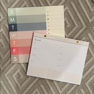 Weekly planning Notepad- set of 2